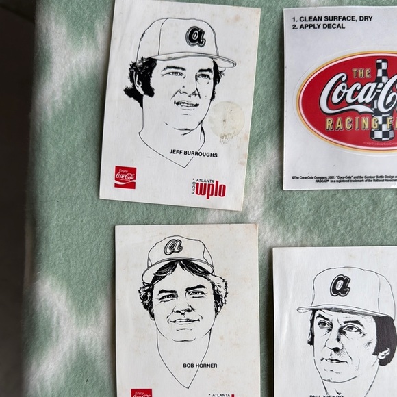 Vintage Coca-Cola Racing or advertising decals set - Picture 7 of 8